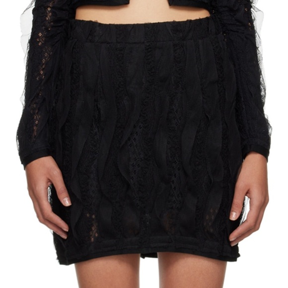 LESUGIATELIER
semi-sheer polyester lace skirt - Picture 3 of 3